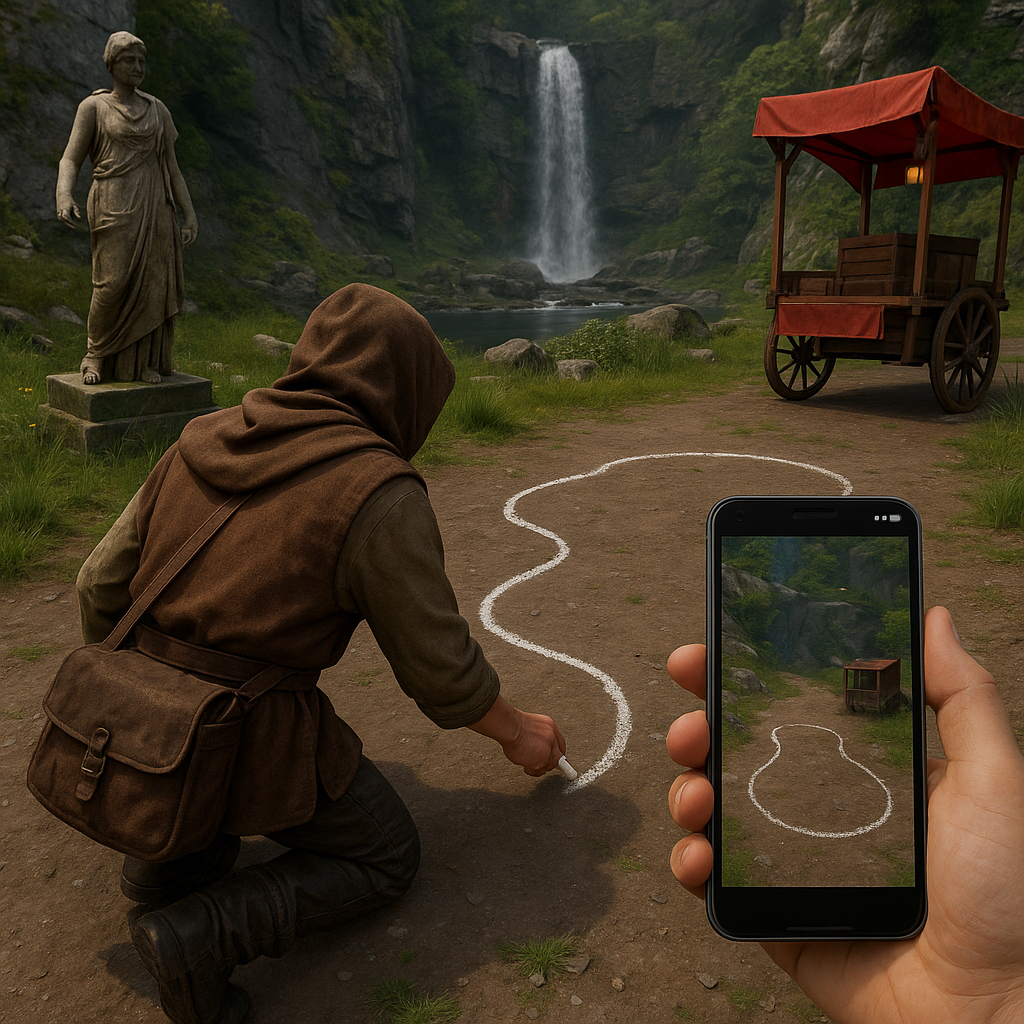 Draw your own route: the manual breadcrumb loop