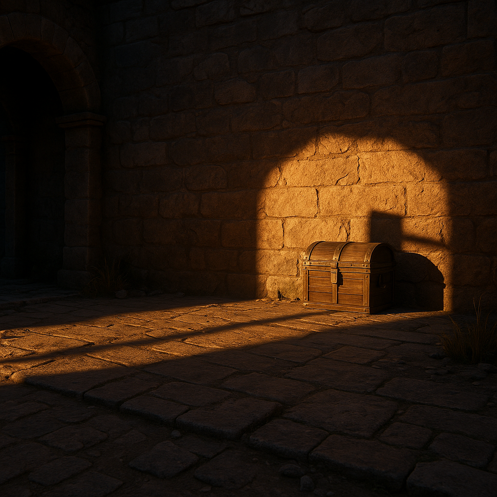 Loot by shadows: mid-day fast travel, then return at dusk
