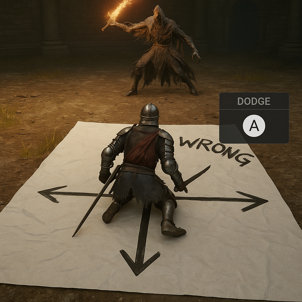 Force your dodge to fail in practice, not on the pull