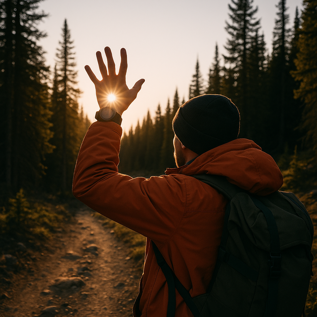 Use the sun as your sloppy compass on bailout hikes
