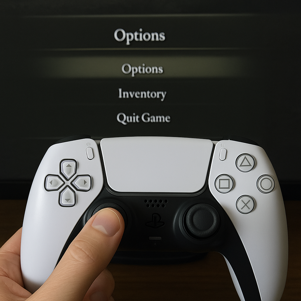 Do a thumb warm-up on the options screen